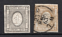 1861-62 Sardinia, Italy (Full Set, MH/Canceled, CV $60-100)