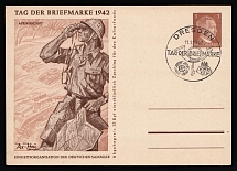 1942 'Stamp Day 1942', Propaganda Postal stationery, Third Reich Nazi Germany