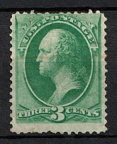 1870 3c Washington, United States, USA (Scott 136, Green)