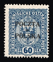 1919 60h Lesser Poland (Fi. 42, Mi. 40, Certificate)