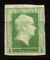 1856 4pf Prussia, German States, Germany (Mi. 5 b, Sc. 1 a, CV $260)