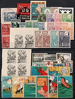 Worldwide, Stock of Cinderellas, Non-Postal Stamps, Labels, Advertising, Charity, Propaganda (#161B)