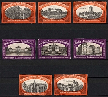 Jordan & Timaeus, Saxon Chocolate Company, Dresden, Germany, Stock of Cinderellas, Non-Postal Stamps, Labels, Advertising, Charity, Propaganda