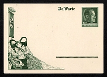 1938 Third Reich, Germany, Postal Stationery Postcard, Mint