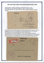 1943 Germany, German Field Post in Africa, Two covers - from Massicoult area, Feld post № 48617 A, and from Zaghouan area (Tunis) to Wendel, Field post № 25553
