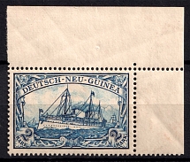 1900-01 2m New Guinea, German Colonies, Kaiser’s Yacht, Germany (Mi. 17, Corner Margins)