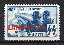 Belgian Flemish Legion, Germany (Not Issued Stamp, Mi. XX A, CV $230)