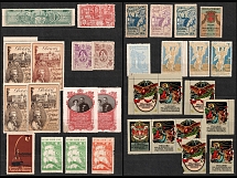 Europe, Stock of Cinderellas, Non-Postal Stamps, Labels, Advertising, Charity, Propaganda (#5)