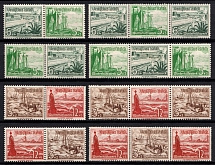 1937 Third Reich, Germany, Se-tenants, Zusammendrucke (Mi. W 123 - W 126, W 131 - W 134, CV $40)