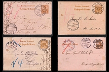1891-1908 Pneumatic Post, German Empire, Postal Cards (Readable Postmarks)