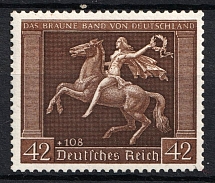 1938 Third Reich, Germany (Mi. 671 Y, Full Set, CV $200, MNH)