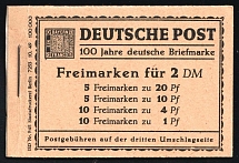 1949 Complete Booklet with stamps of West Berlin, Germany, Excellent Condition (Mi. MH 1, CV $910)