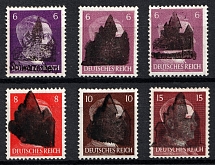 1945 Schwarzenberg (Saxony), Soviet Russian Zone of Occupation, Germany Local Post (Mi. 5 I - 7 I, 9 I, Signed, MNH)