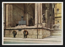 1941 'Munich, Memorial at the Field Marshal's Hall', Propaganda Postcard, Third Reich Nazi Germany