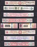 1990s-2000s Ukraine Moldova Russia alcohol excise stamps bands / labels used revenues fiscal tax (9)