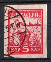 1919 Latvia (Mi. 25 y, Canceled, CV $30)