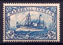 1901 2M Marshall Islands, German Colonies, Kaiser’s Yacht, Germany (Mi. 23)