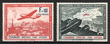 1941 French Legion, Germany, Airmail (Mi. II - III, Full Set, CV $70)