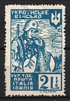 1947 2l Rimini, Dispalced Persons, Ukraine Camp Post