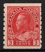 1922-31 3c Canada (SG 258b, Signed, CV $130, MNH)