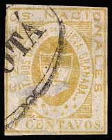 1861 5c Colombia, South America (Mi 10a, Canceled, CV $260)
