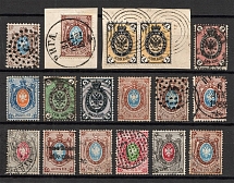 1858-79 Russia Group of Stamps (Canceled)