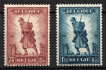 1932 Belgium (Sc. B123 - B124, Full Set, CV $150, MNH)