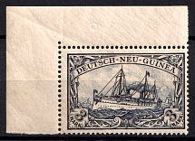 1900-01 3m New Guinea, German Colonies, Kaiser’s Yacht, Germany (Mi. 18, Corner Margins)