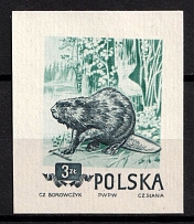 1954 3zl Republic of Poland, Wzor (Specimen of Fi. 746, Mi. 888)
