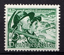 1938 6pf Third Reich, Germany (Mi. 684y, CV $20, MNH)