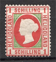1869-73 Heligoland Germany 1 Sh (CV $230)