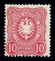 1880-86 10pf German Empire, Germany (Mi. 41 II a, Signed, CV $20)