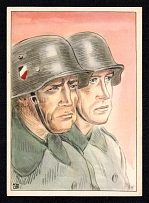'Wehrmacht', WWII German Propaganda, Postcard, Author H. W. Gipfer