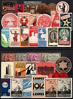 Germany, Europe & Overseas, Stock of Cinderellas, Non-Postal Stamps, Labels, Advertising, Charity, Propaganda, Cover (#364)