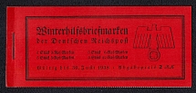 1937 Booklet with stamps of Third Reich, Germany in Excellent Condition (Mi. 44, 5 x Mi. 653, 5 x Mi. 654, 5 x Mi. 656, 4 x Mi. 651, CV $200)