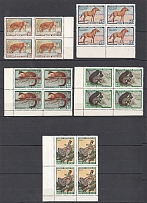1959 Animals of USSR, Soviet Union USSR (Blocks of Four, MNH)