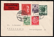1938 (10 Apr) Third Reich, Germany, Express Delivery, Cover from Villach to Berlin