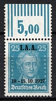 1927 25pf Weimar Republic, Germany (Mi. 408 W OR, CV $130)