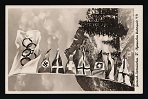 1936 (7 Feb) 'Winter Olympics in Garmisch-Partenkirchen', Third Reich, Germany, Postcard (Special Cancellation)