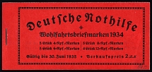 1934 Booklet with stamps of Third Reich, Germany in Excellent Condition (Mi. MH 40.2, CV $650)