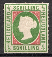 1867-73 Heligoland Germany 1/2 Sh (CV $400, Dark Colors)