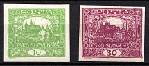1919-20 Czechoslovakia (Sc. 43a, 47a, CV $170)