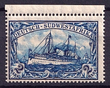 1906-1919 2M South West Africa, German Colonies, Kaiser’s Yacht, Germany (Mi.30, MNH)