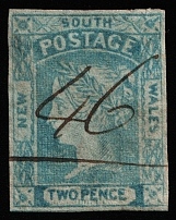 1854 2p New South Wales, Australia (SG 86, Canceled, CV $20)