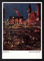 1933 'General Von Epp Speaking in Munich', Germany Propaganda, Postcard, Mint