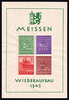 1946 Meissen, Germany Local Post, Souvenir Sheet (Mi. Bl. 1, CV $200)