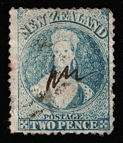 1864-71 2p New Zealand (SG 114, Canceled, CV $35)