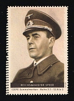 'Reich Minister Speer', Collection Stamps, Third Reich WWII Military Propaganda, Germany