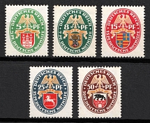 1928 Weimar Republic, Germany (Mi. 425 - 429, Full Set, CV $90)
