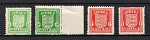 1941-42 Occupation of Jersey, Germany (Varieties of Paper, Full Set, CV $50, MNH/MH)